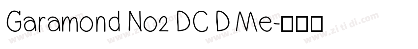 Garamond No2 DC D Me字体转换
